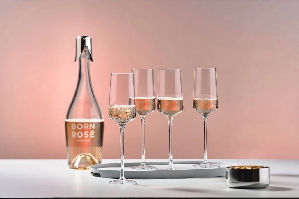 Zone Denmark Sklenice na sekt rocks 23 cm (sada 4 ks)