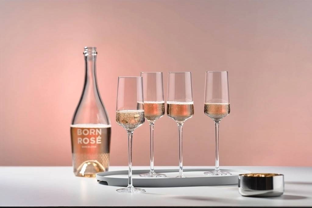 Zone Denmark Sklenice na sekt rocks 23 cm (sada 4 ks)