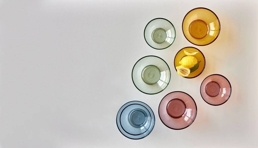 Bitz Skleněná mísa kusintha20 cm green