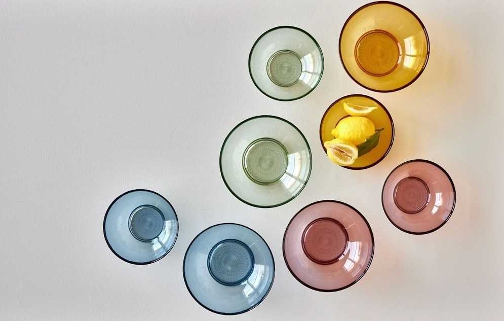 Bitz Skleněná mísa kusintha20 cm green