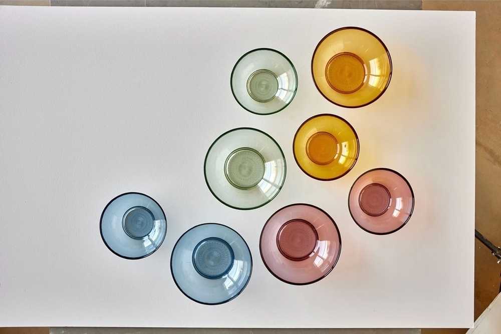 Bitz Skleněná mísa kusintha20 cm green