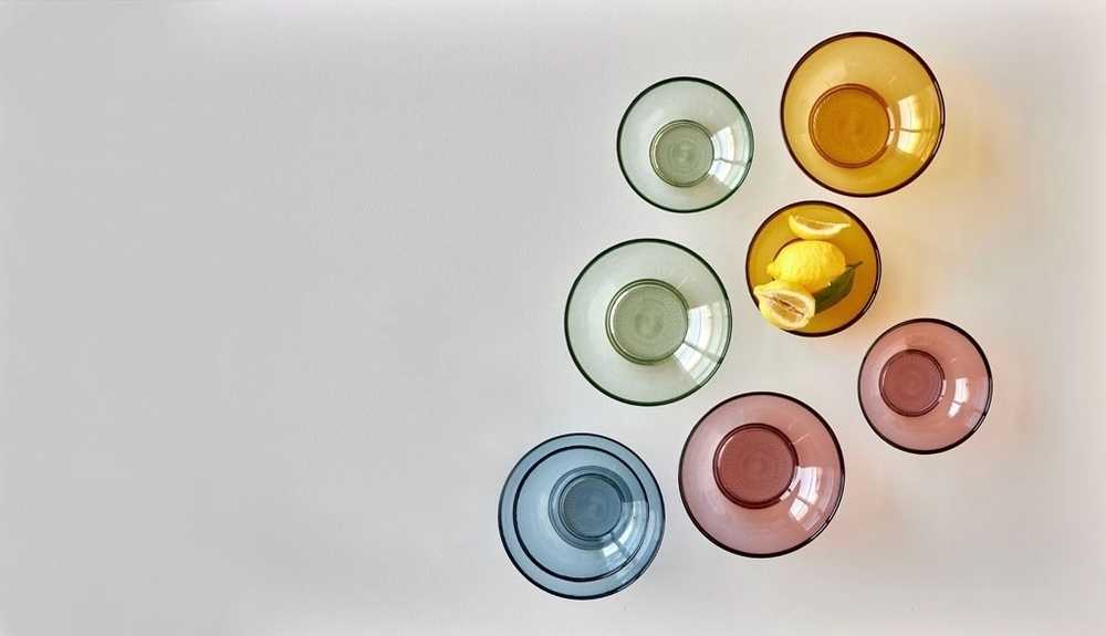 Bitz Skleněná mísa kusintha20 cm green