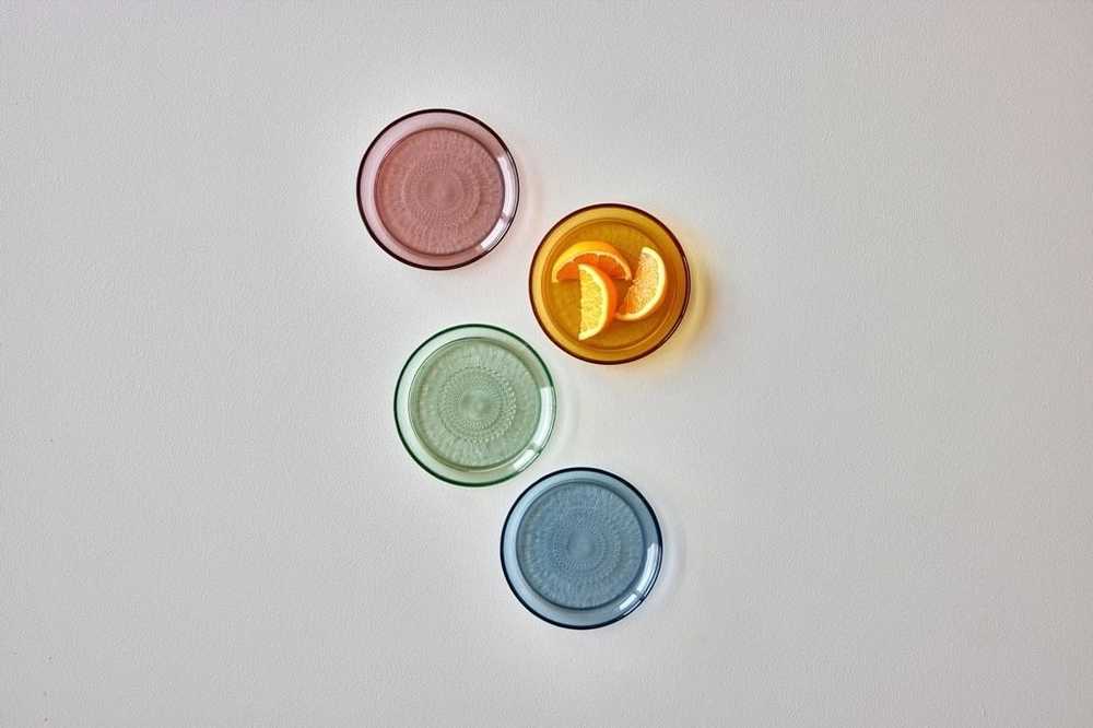 Bitz Skleněný desertní talíř kusintha 18 cm green