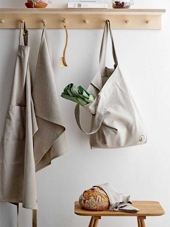 Södahl Kuchyňská zástěra z organické bavlny 70x90 chambray organic beige