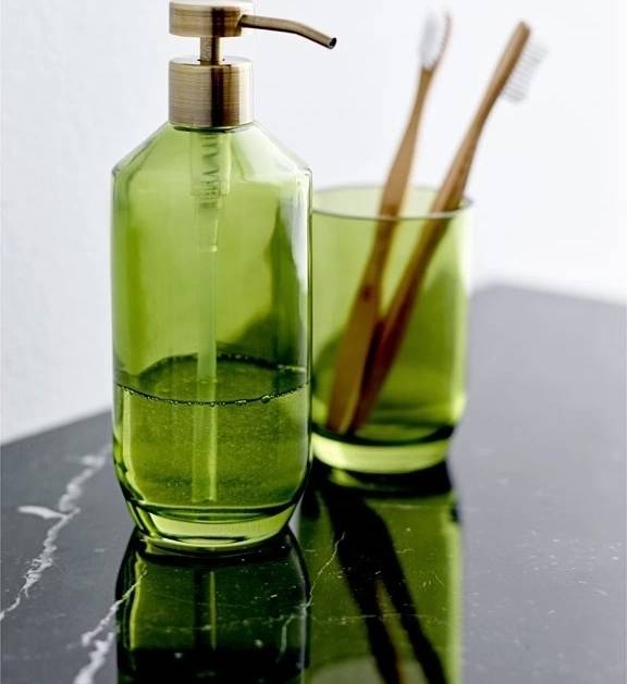 Södahl Kelímek na zubní kartáček vintage green glass