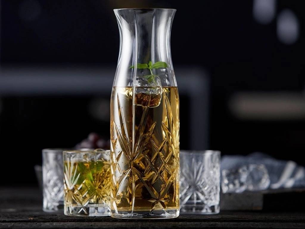 Lyngby Glas Karafa a sada 6 sklenic melodia