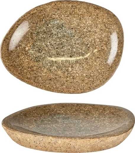 Villa Collection Servírovací talíř bark 20x4 cm nature river stone