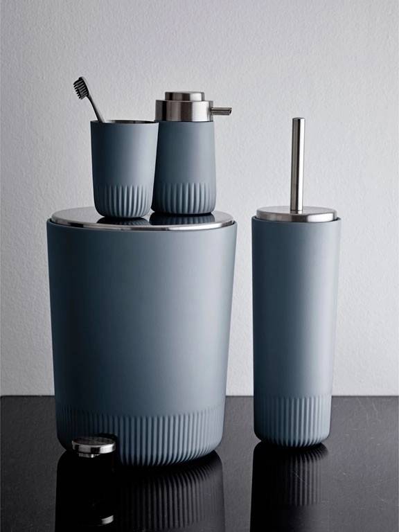 Södahl Koupelnový pedálový koš plissé china blue 5l