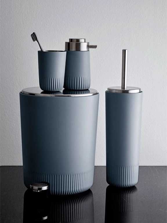 Södahl Koupelnový pedálový koš plissé china blue 5l