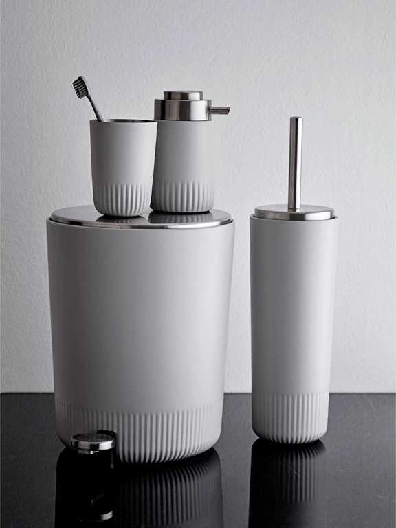 Södahl Kelímek na zubní kartáček plissé light grey