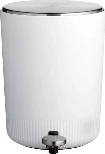 Södahl Koupelnový pedálový koš plissé white 5l