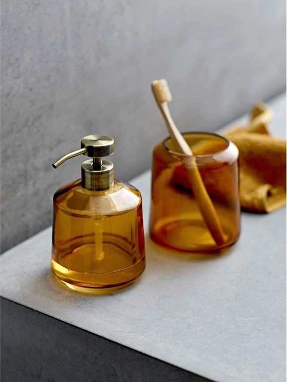 Södahl Dávkovač mýdla do koupelny vintage amber glass