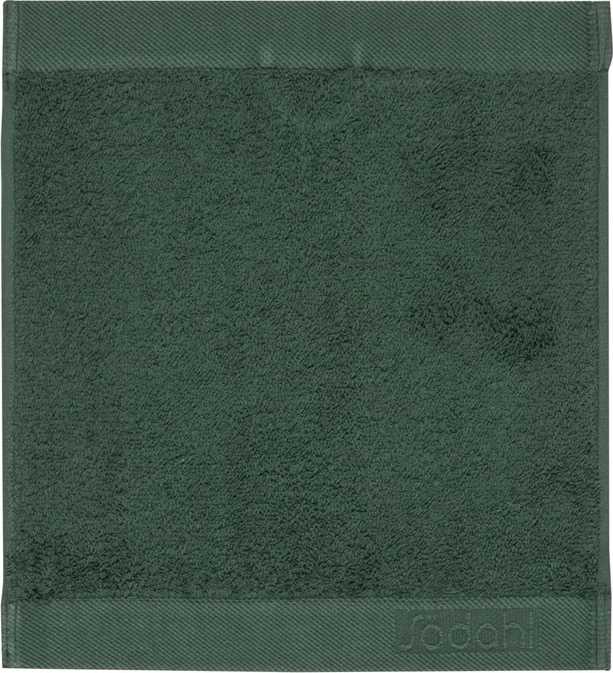 Södahl Ručník na obličej z organické bavlny 30x30 comfort organic deep green