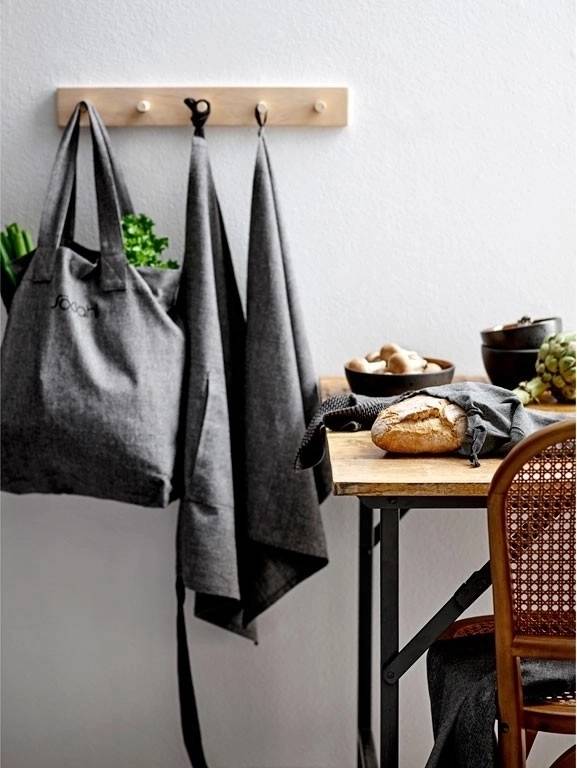 Södahl Kuchyňská utěrka na nádobí z organické bavlny 30x30 mix kitchen knit black/grey (2 ks)