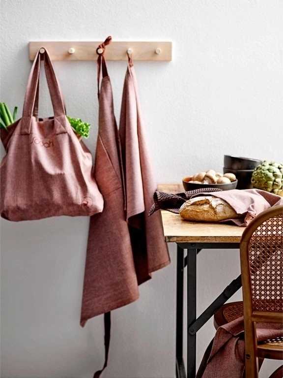 Södahl Kuchyňská utěrka z organické bavlny 50x70 chambray rosewood