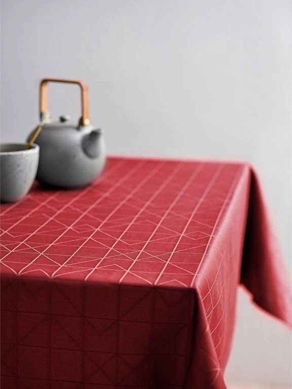 Södahl Kuchyňský ubrus z organické bavlny z organické bavlny 140x370 refined red