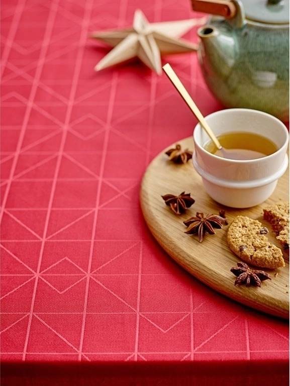 Södahl Kuchyňský ubrus z organické bavlny z organické bavlny 140x270 refined red