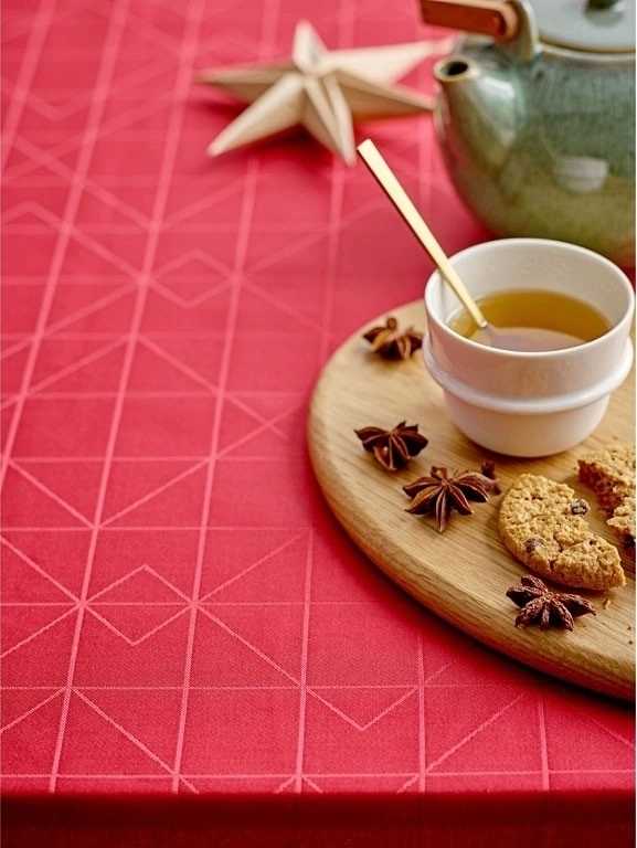 Södahl Kuchyňský ubrus z organické bavlny z organické bavlny 140x180 refined red