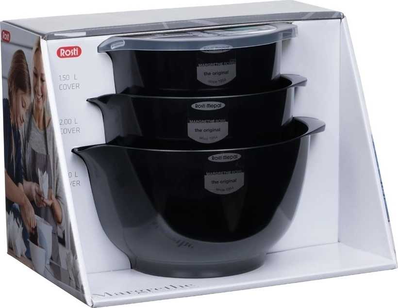 Rosti Kuchyňská mísa (3+3ks) margrethe black