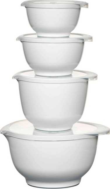 Rosti Sada 4 kuchyňských mís margrethe white