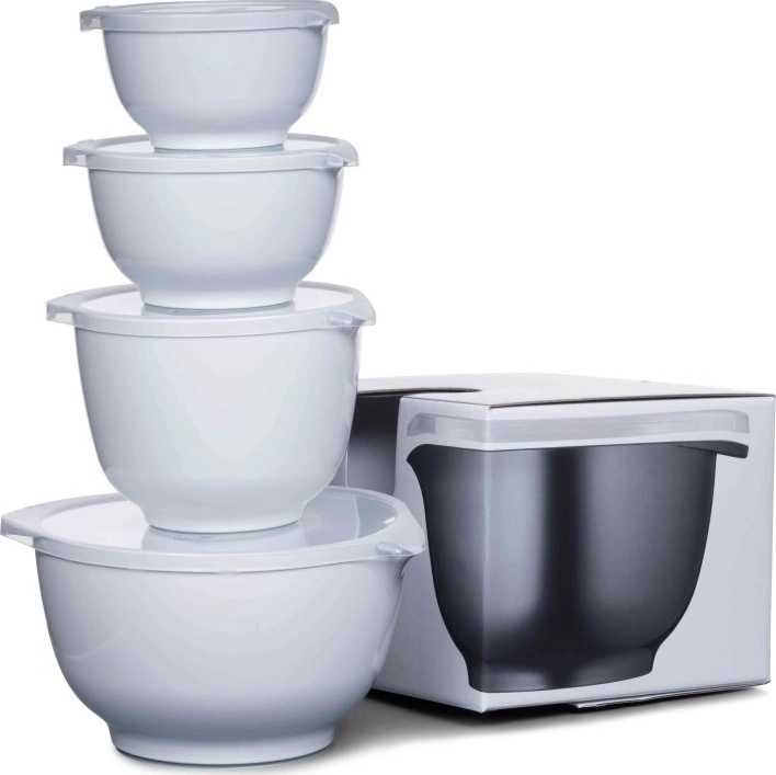 Rosti Sada 4 kuchyňských mís margrethe white