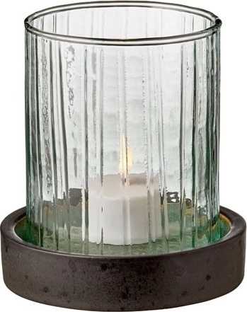 Bitz Svícen s led svíčkou s časovačem 11 cm green
