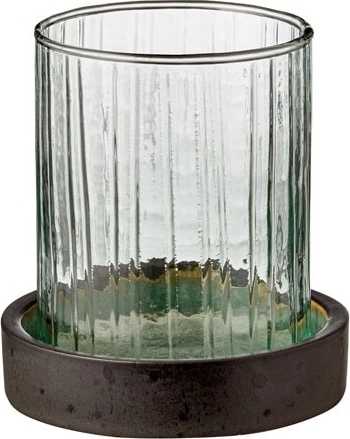 Bitz Svícen s led svíčkou s časovačem 11 cm green