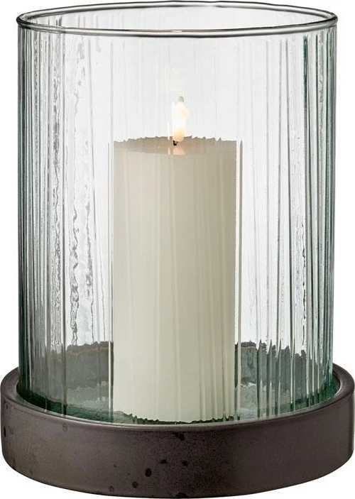 Bitz Svícen s led svíčkou s časovačem 17 cm green