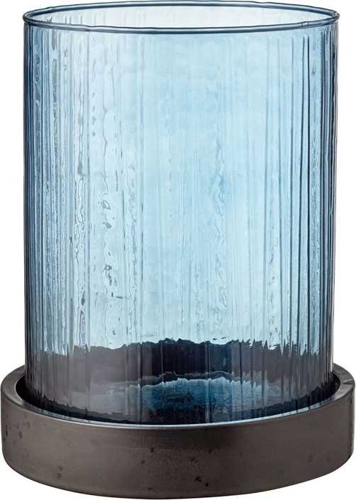 Bitz Svícen s led svíčkou s časovačem 24 cm blue