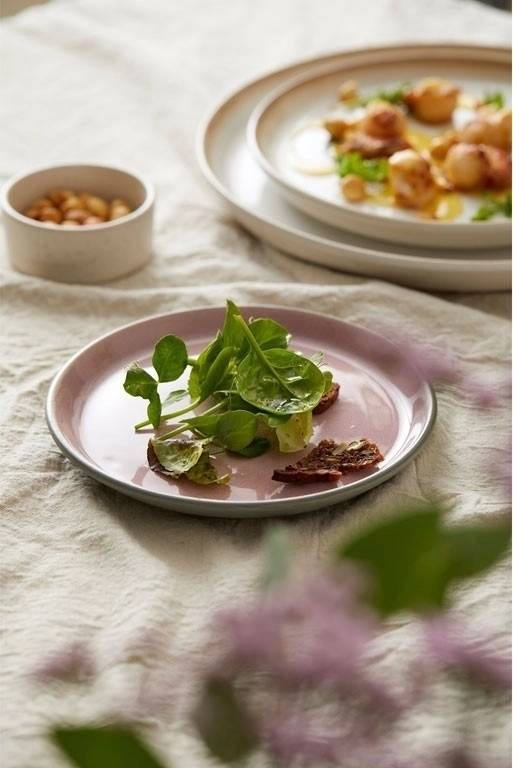 Bitz Servírovací talíř 17cm grey/light pink