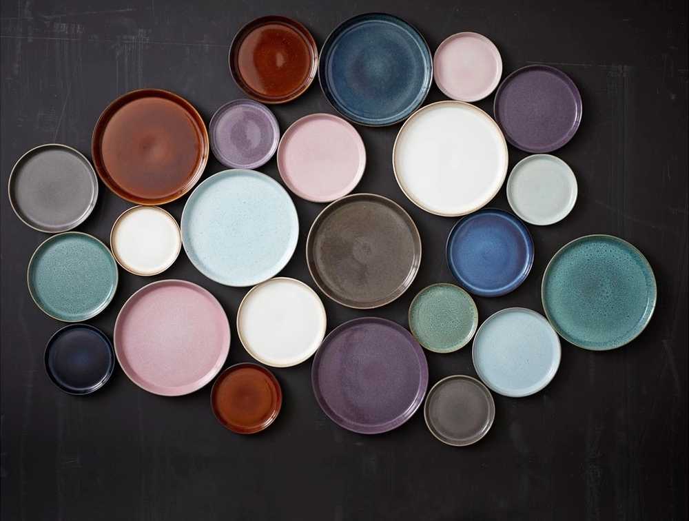 Bitz Servírovací talíř 17cm grey/light pink