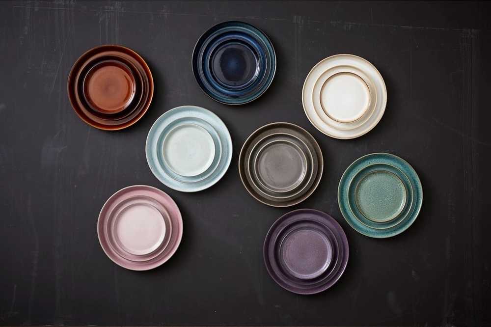 Bitz Servírovací talíř 17cm grey/light pink