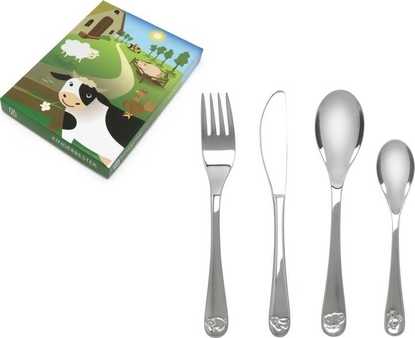 Zilverstad Příbor zvířátká z farmy, sada 4 ks