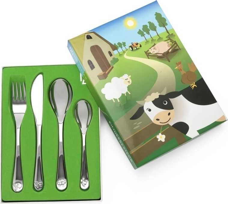 Zilverstad Příbor zvířátká z farmy, sada 4 ks