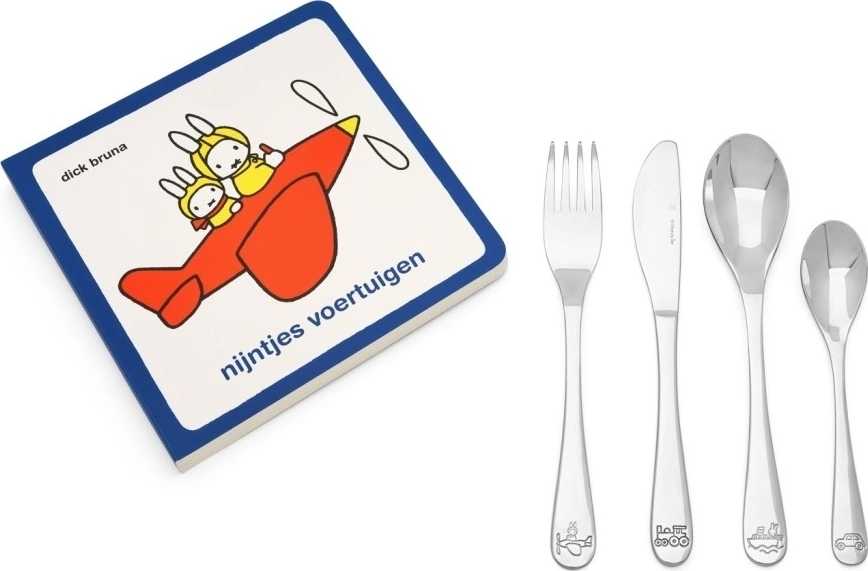 Zilverstad Dětská sada příborů (4 ks) miffy + knížka