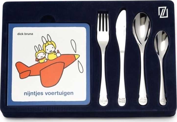 Zilverstad Dětská sada příborů (4 ks) miffy + knížka