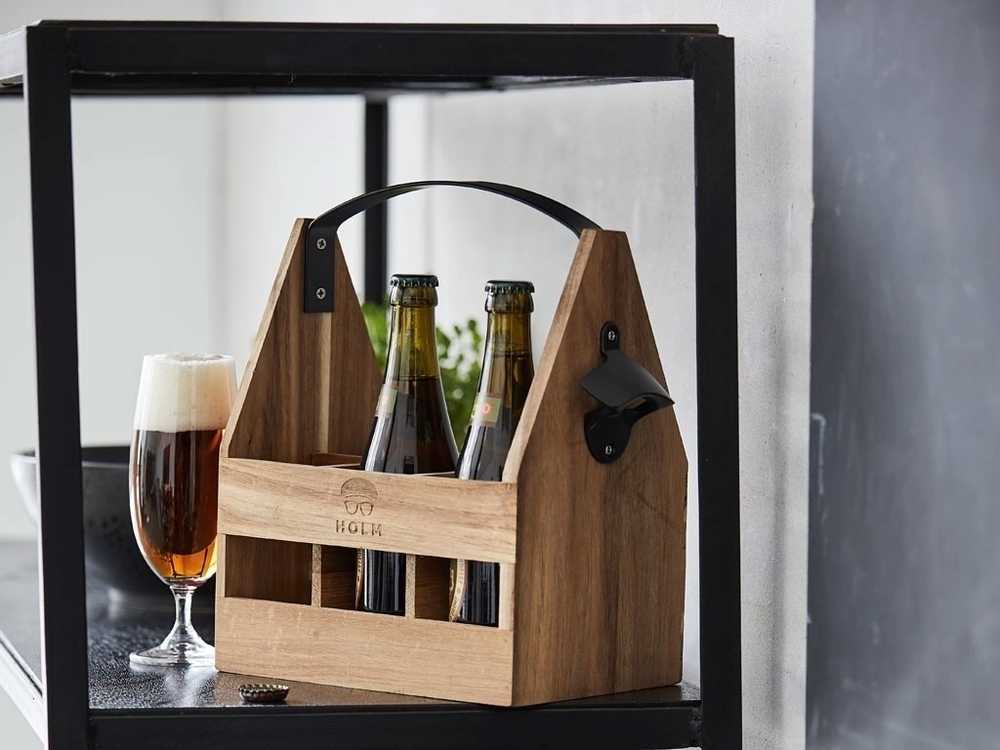 Holm Nosič na pivo s otvírákem 23x15x29cm cm