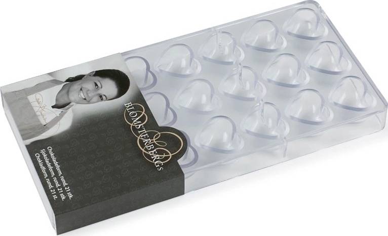 Blomsterbergs Forma na tvorbu čokoládových pralinek srdíčko