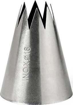 Blomsterbergs Cukřářská zdobící špička hvězda uzavřená 18mm