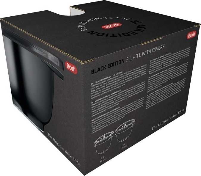 Rosti Kuchyňská mísa s víkem 2+3l margrethe black