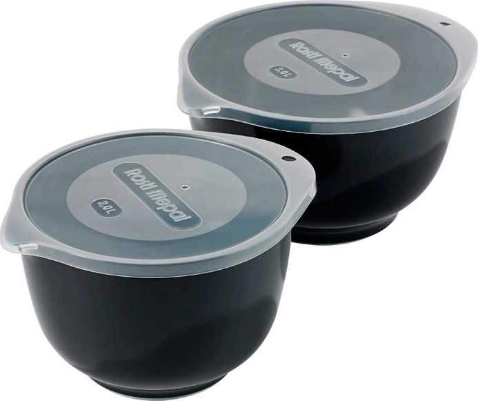 Rosti Kuchyňská mísa s víkem 2+3l margrethe black