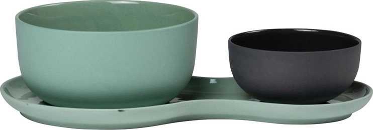 Nudge Servírovací porcelánová sada Soup & Salad Kale