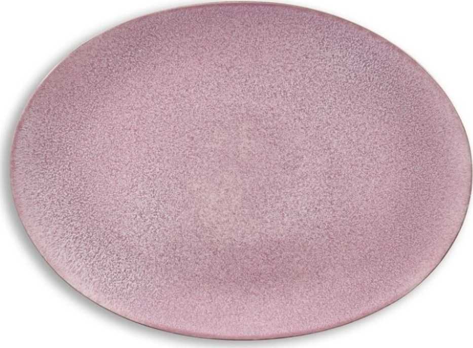 Bitz Ovální servírovací mísa 45x34cm grey/light pink