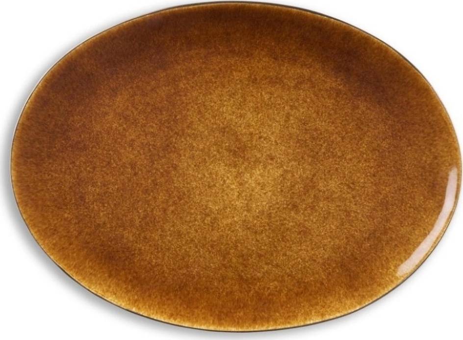 Bitz Ovální servírovací mísa 45x34cm black/amber