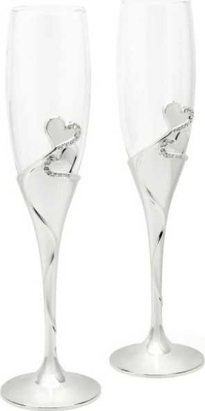 Zilverstad Set 2 sklenic na sekt