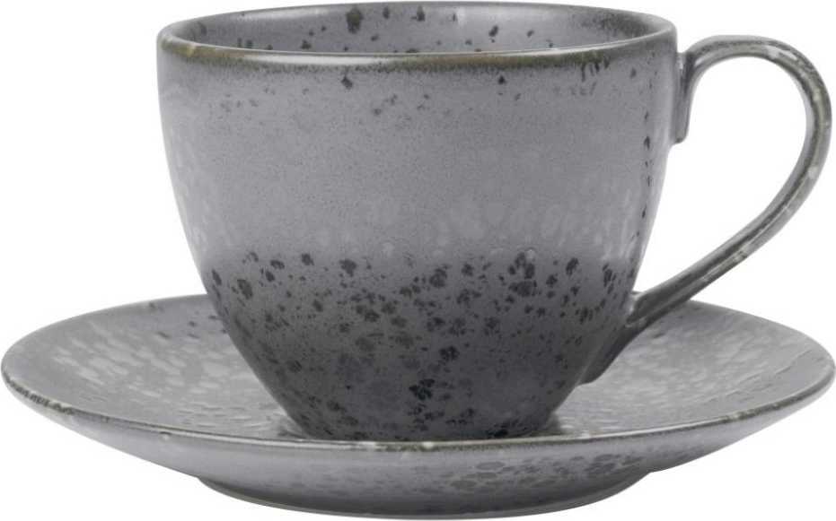 Bitz Cappuccino šálek s podšálkem grey
