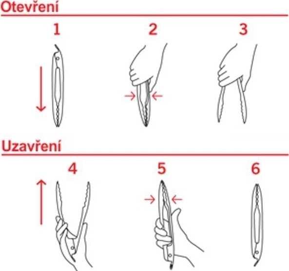Rösle Uzavíratelné kuchyňské kleště, silikonové, 23 cm