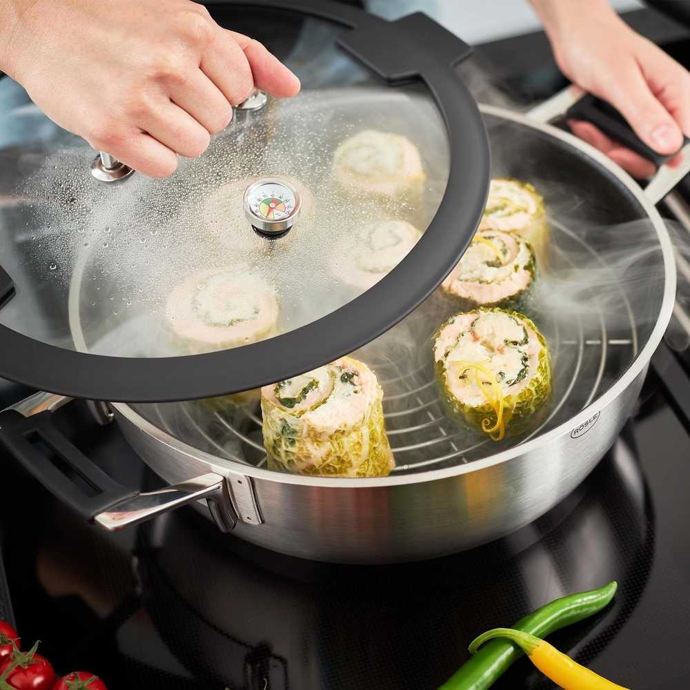 Rösle Parní hrnec Silence PRO s nepřilnavým povrchem, 28 cm