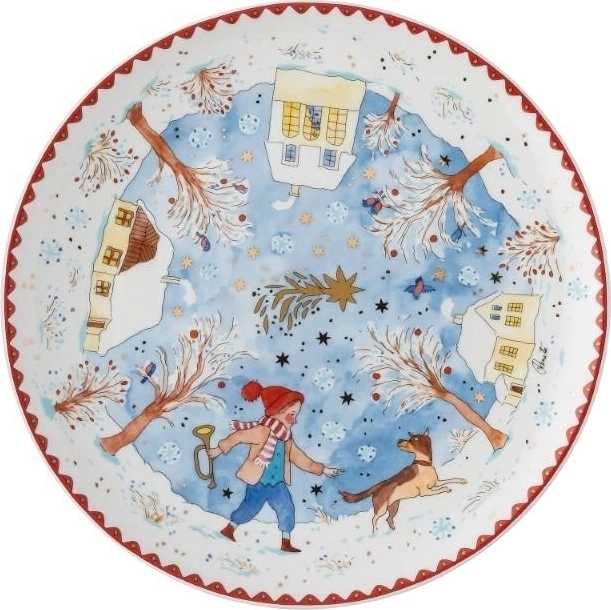 Rosenthal Vánoční talíř na cukroví, Štědrý večer, Ø 22 cm