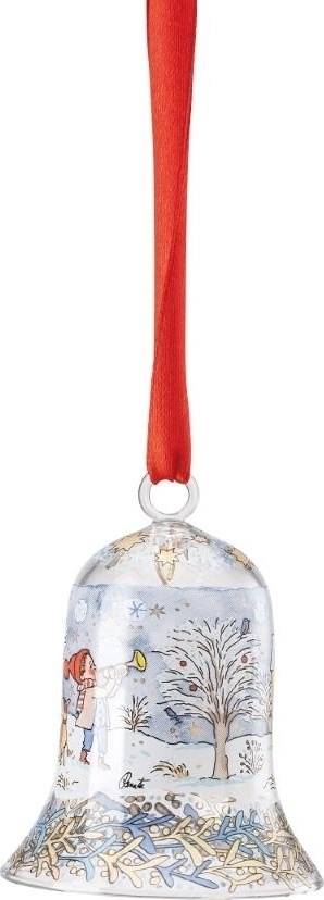 Rosenthal Skleněná ozdoba na stromeček Zvonek, Štědrý večer, 7 cm